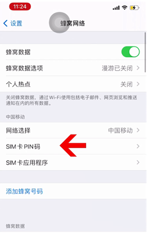 望奎苹果14维修网分享如何给iPhone14的SIM卡设置密码 