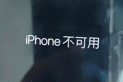 望奎苹果服务网点分享锁屏界面显示“iPhone 不可用”如何解决 